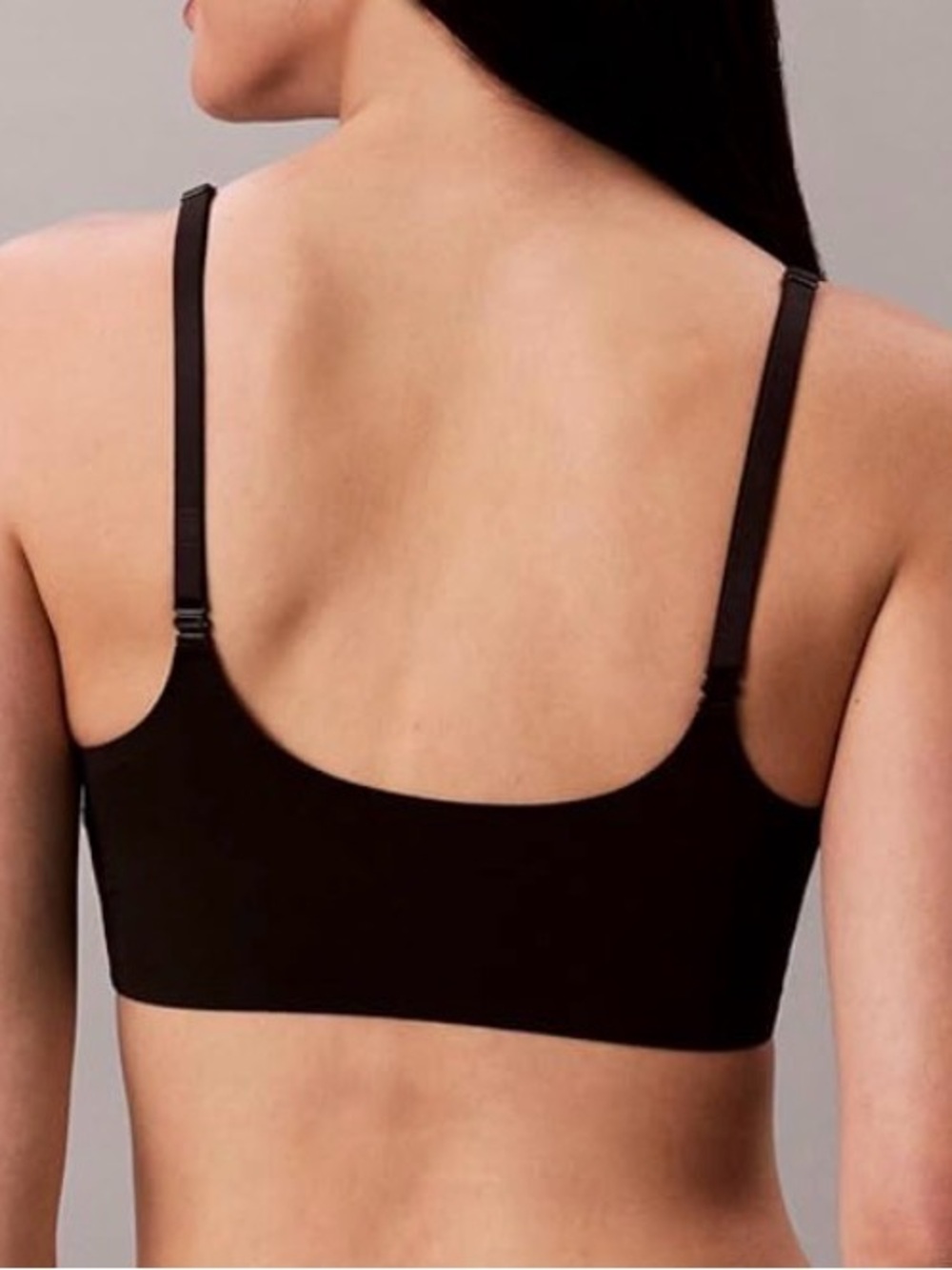Classic Seamless Black Bralette